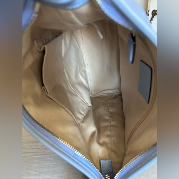 COACH Legacy Tassel Top Smooth Leather Duffel in Periwinkle - Picture 7 of 11